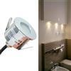 Planetitaly Faretto mini 12V punto luce incasso LED spot 1W segnapassi impermeabile IP65 box doccia bagno gradino scale bordo piscina