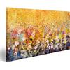 islandburner Quadro Moderno Campo Fiore Astratto Stampa su Tela - Quadro x poltrone Salotto Cucina mobili Ufficio casa - Fotografica Formato XXL