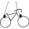 Lampadario a bracci per bicicletta industriale vintage Windmill, lampada a soffitto semplice per LED, ristorante americano Village Lampada a sospensione decorativa per ufficio ( Color : Black )