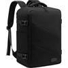 LOVEVOOK Zaino Ryanair 40x20x25, Zaino da Viaggio Aereo Bagaglio a Mano 20L Donna Uomo per PC Portatili 14 Pollici per Scuola e Lavoro Trekking, Nero