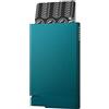 VULKIT Porta Carte di Credito Uomo o Donna Metallo Porta Schede Carte di Credito Schermato RFID Portatessere Uomo Tascabile Slim per 6-8 Carte, Verde Smeraldo
