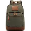 FANDARE Tela Zaino da Escursionismo Zaini Casual Zainetto Trekking Borsa a tracolla Zaino Scuola Cartella Borsone Zaino da Campeggio Viaggio Grande Uomo Sportivo Grande Capacità Zaini da hiking Verde