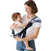 JOYNCLEON Portabebè Fisiologico da Neonato a Bambino, Fascia Portabebè Laterale con Spallone Extra Largo, Regolabile ed Ergonomico 0-36 Mesi, per Viaggi e Supporto Anca Sano（blu）