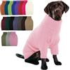 IECOii Maglione per cani XXL, maglione natalizio lavorato a maglia, dolcevita per cani di taglia extra large, per maschi e femmine, abbigliamento per il freddo per cani di grossa taglia, capi per
