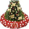 Pawaboo Letto a Tunnel per Gatti sotto L'Albero di Natale, 35,4 Tunnel Giocattolo per Gatti a Cerchio con Palla, Tunnel Decorativo Natalizio Pieghevole a Tubo per Gattini (Pupazzo di Neve Rosso)