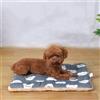 GOBIWM Materasso per letto per cani, multiuso, lavabile in lavatrice, coperta, tappetino per cani di taglia piccola, media e grande e gabbie per gatti (grigio, S (30 x 50 cm)