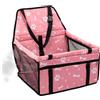 Generic Seggiolino auto per cani, trasportino da viaggio, 40 x 35 x 25 cm, con cinghia di sicurezza e tasca portaoggetti, seggiolino pieghevole per cuccioli di piccola taglia, auto, visite veterinarie, viaggi