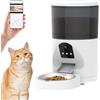 Planetitaly Distributore di Crocchette Gatti Cani WiFi, 6L Distributore Automatico Cibo per Animali Domestici con Telecamera,Orari di Mangiatoia Personalizzati,microfono e cassa Ultima Versione
