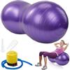 WDKXCN Palla di arachidi, 90 x 45 cm, per bambini, con pompa, per yoga, pilates, gravidanza, autismo, allenamento di base, fisioterapia