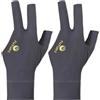 DLPRK 2 pcs Guanti da biliardo, guanti a tre dita, guanti da biliardo antiscivolo da uomo, guanti da biliardo in stile sportivo, guanti elastici unisex