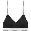 Calvin Klein Donna Reggiseno a Bralette Lightly Lined Vita Elasticizzata, Nero (Black), S