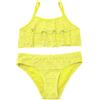 SHEKINI Ragazze Bambini Costumi da Bagno Bambina Due Pezzi Bikini Solido Halter Costumi da Bagno (14-16year 170-176cm, Giallo)