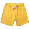 Amy Coulee Pantaloni sportivi da uomo corti in cotone, pantaloni da jogging da 5,5, sport, fitness, estivi, con tasche, giallo., XXL
