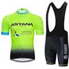 LIFE ESSENTIALS Maglia Fluor da uomo + pantaloncini a maniche corte da ciclismo, abbigliamento traspirante per sport all'aria aperta, bianco, M