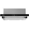 Corbero Corberó - Campana telescopica 60 cm | ANETO660X | Design elegante e moderno | Portata 600 m3/h | Efficienza energetica A | 3 velocità regolabili | Filtri in alluminio e carbonio, Inox&nero