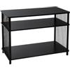 DRW Mobile TV in MDF e metallo in nero