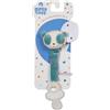 GIPSY TOYS - PLUCHE APPENDERE TETINE PANDA - GAMMA BAMBOO - 13 CM S/CARTA - BLU E BIANCO - 1° Epoca