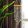 YU FENG Crystal Moon Star Prisma Suncatcher Rainbow Maker Ciondolo Finestra Giardino Decorazione Appeso Ornamento Cristallo Campane Vento Chimes, Trasparente