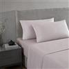 Vera Wang - Set di lenzuola per letto matrimoniale, in rasatello di cotone, 800 fili, morbido e liscio (occhielli rosa, Queen)