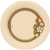 THUN - Centrotavola - ceramica - Collezione Country Bloom - 30,1 x 30,1 x 3,2 cm
