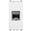 oniroview Frutto rj45 FTP schermato cat.6a compatibile vimar Plana presa modulare 8 poli per cavi ethernet connessione a crimpare senza attrezzi, colore bianco