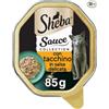 Sheba Creazioni speciali in salsa Con Tacchino in Salsa Delicata Cibo Umido Per Gatti Vaschetta da 85 Gr