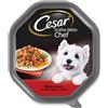 Cesar Scelta Dello Chef Alla Griglia Con Manzo Riso Integrale e Verdure Cibo Umido Per Cani Vaschetta 150 Gr
