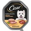 Cesar Ricette Classiche Con Pollo e Manzo Saporiti Cibo Umido Per Cani Vaschetta 150 gr