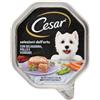 Cesar Selezioni dell'Orto Con Selvaggina Pollo e Verdure Cibo Umido Per Cani Vaschetta 150 gr