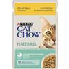 Nestle Purina Petcare IT spa Purina Cat Chow Hairball Control Alimento Umido per Gatti Adulti, Gusto Pollo e Fagiolini Controllo dei Boli di Pelo 85 g