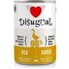 DISUGUAL Dog Mono Gusto Oca Alimento Umido Completo per Cane Formato 400 g