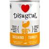 DISUGUAL Dog Mono Gusto Tacchino Alimento Umido Completo per Cane Formato 400 g