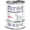 Monge Monoproteico 100% Solo Agnello Alimento Umido Complementare per Cane Adulto Formato 400 g