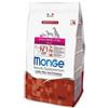 Monge Natural Superpremium Cane Adulto Extra Small Gusto Agnello,Riso,Patate Crocchette per cani adulti extra Small Busta 800 gr