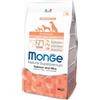 Monge Natural Superpremium Puppy & Junior All Breeds Gusto Salmone e Riso per Cani Cuccioli di Tutte le Taglie Busta 800 gr