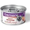 Monge Gemon Mousse Adult Gusto Salmone e Pollo Alimento Umido Completo Per Gatto Formato 85g