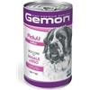 Gemon Cane Bocconcini Gusto Maiale e Riso Alimento Umido Completo per Cane Formato 1,250 kg