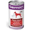 Gemon Cane Bocconcini Gusto Manzo e Riso Alimento Umido Completo per Cane Formato 1,250 kg