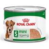 Royal Canin Size Wet Mini Patè Carne Alimento Umido Completo per Cani di Taglia fino 10 kg età +8 Anni Formato Scatoletta 195