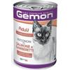 Gemon Gatto Bocconcini Gusto Salmone e Gamberetti Alimento Umido Completo per Gatto Formato 415 g