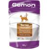 Gemon Gatto Bustine Senior Gusto Tacchino Alimento Umido Completo per Gatto Anziano Formato 100 g