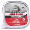 Morando Gatto Paté Gusto Manzo Alimento Umido Completo per Gatto Formato 100 g