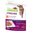Trainer Natural Trainer Gatto Sterilised Adult Gusto Salmone Alimento Umido Completo per Gatti Adulti Sterilizzati Età 1+ Busta 85 gr