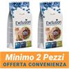 Exclusion MINIMO 2 CONFEZIONI - Exclusion Gatto Mediterraneo Monoprotein Adulto Sterilizzato Pollo Sacco da 12 Kg