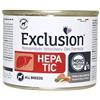 Exclusion Dog Hepatic Gusto Maiale Alimento Secco Dietetico per Cane Adulto Tutte le Taglie Formato 200 g