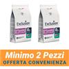 Exclusion MINIMO 2 CONFEZIONI - Exclusion Hypoallergenic Venison Potato Cibo Secco Dietetico Monoproteico Cane Adulto Medium/L 12,5kg