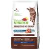 Trainer Natural Trainer Cat Sensitive No Grain Gusto Trota Alimento Secco Completo per Gatto Adulto Formato 1,5kg