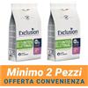 Exclusion MINIMO 2 CONFEZIONI - Exclusion Cane Monoproteico Veterinary Diet Intestinal Puppy All Breeds Gusto Maiale e Riso Sacco 12 Kg