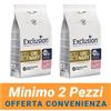 Exclusion MINIMO 2 CONFEZIONI - Exclusion Cane Monoproteico Veterinary Diet Urinary Adulto Medium/Large Maiale, Sorgo,Riso Sacco 12 kg