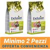 Exclusion MINIMO 2 CONFEZIONI - Exclution Mediterraneo Monoproteico Cane Adult Large Breed Noble Grain Gusto Pollo Crocchette Sacco 12 kg